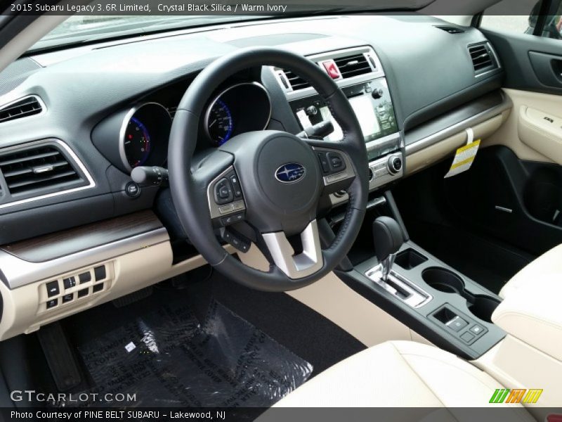 Crystal Black Silica / Warm Ivory 2015 Subaru Legacy 3.6R Limited