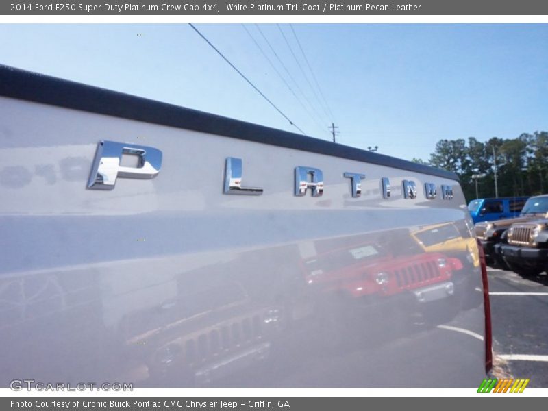 White Platinum Tri-Coat / Platinum Pecan Leather 2014 Ford F250 Super Duty Platinum Crew Cab 4x4
