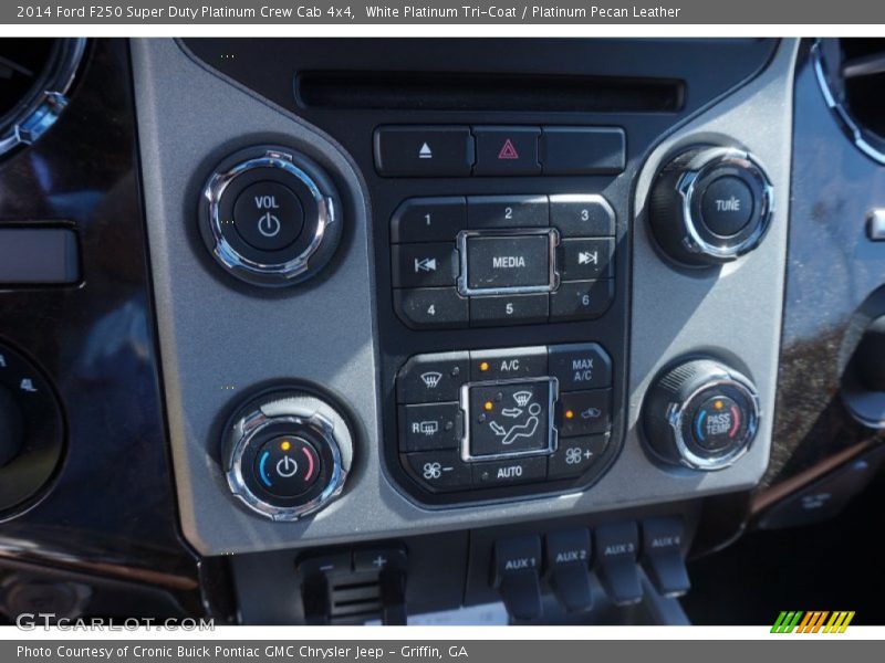 White Platinum Tri-Coat / Platinum Pecan Leather 2014 Ford F250 Super Duty Platinum Crew Cab 4x4
