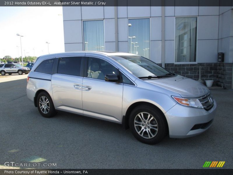 Alabaster Silver Metallic / Gray 2012 Honda Odyssey EX-L
