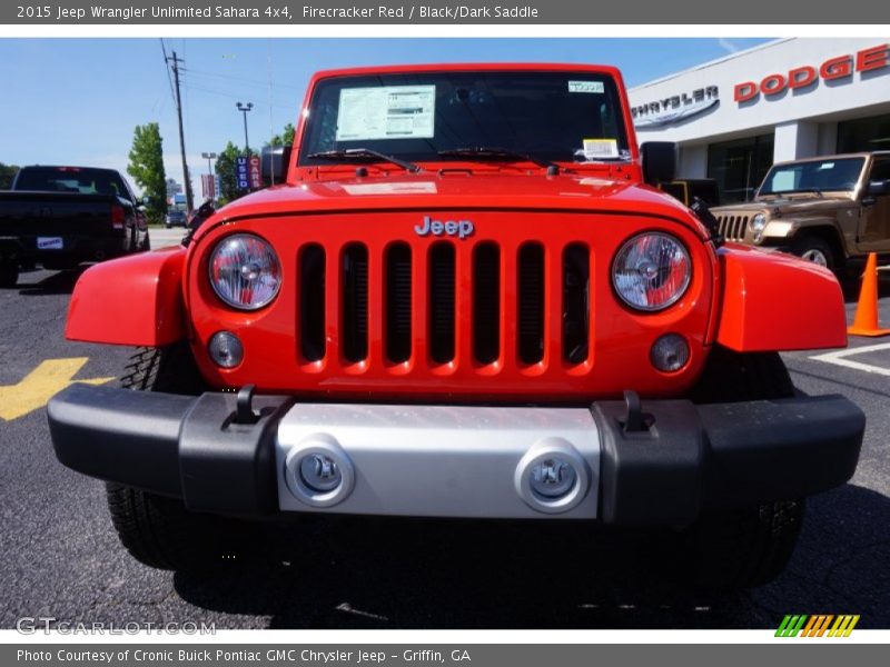 Firecracker Red / Black/Dark Saddle 2015 Jeep Wrangler Unlimited Sahara 4x4