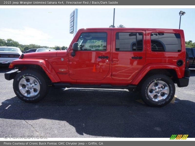 Firecracker Red / Black/Dark Saddle 2015 Jeep Wrangler Unlimited Sahara 4x4