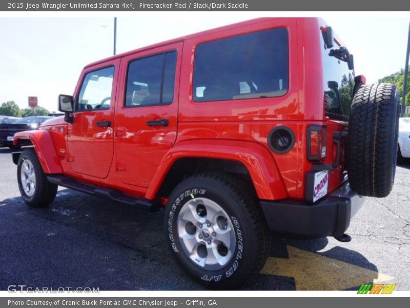 Firecracker Red / Black/Dark Saddle 2015 Jeep Wrangler Unlimited Sahara 4x4