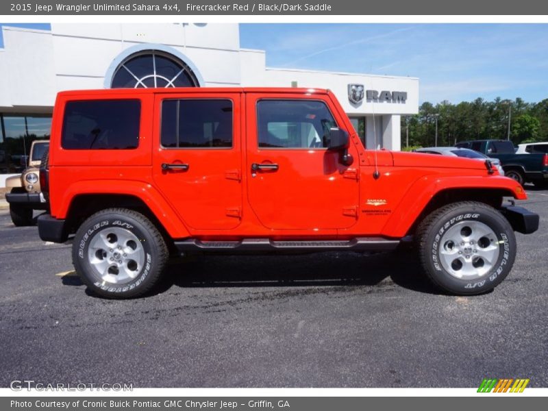 Firecracker Red / Black/Dark Saddle 2015 Jeep Wrangler Unlimited Sahara 4x4