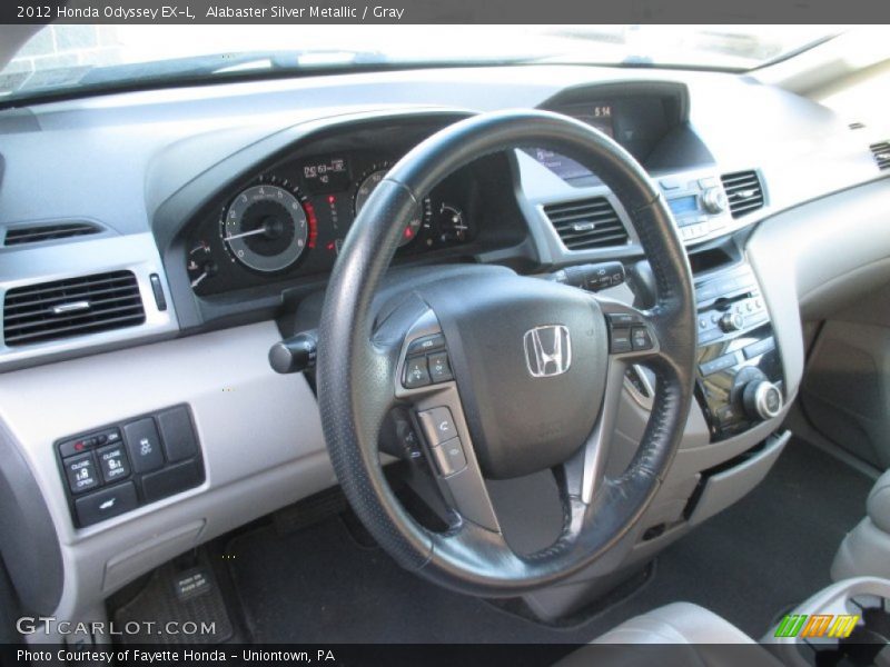 Alabaster Silver Metallic / Gray 2012 Honda Odyssey EX-L