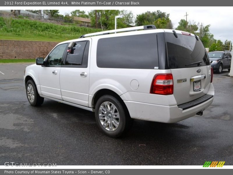 White Platinum Tri-Coat / Charcoal Black 2012 Ford Expedition EL Limited 4x4
