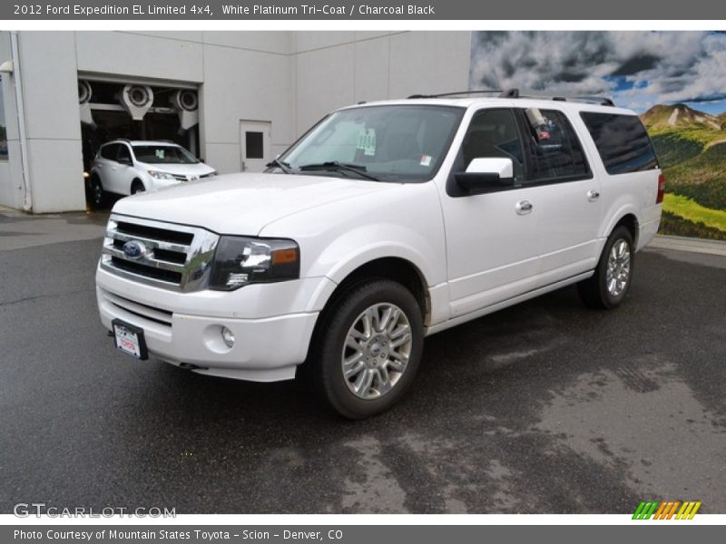 White Platinum Tri-Coat / Charcoal Black 2012 Ford Expedition EL Limited 4x4