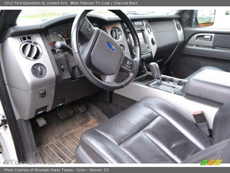 White Platinum Tri-Coat / Charcoal Black 2012 Ford Expedition EL Limited 4x4