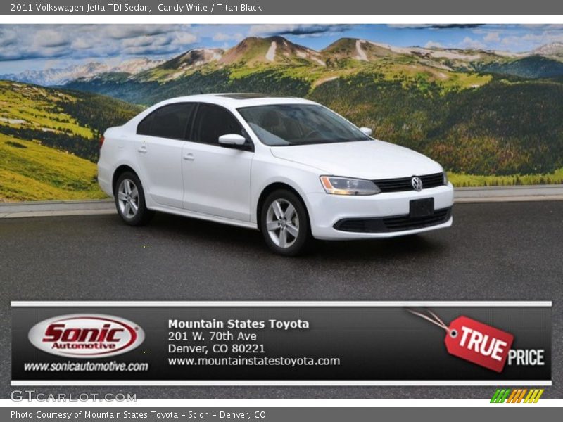 Candy White / Titan Black 2011 Volkswagen Jetta TDI Sedan