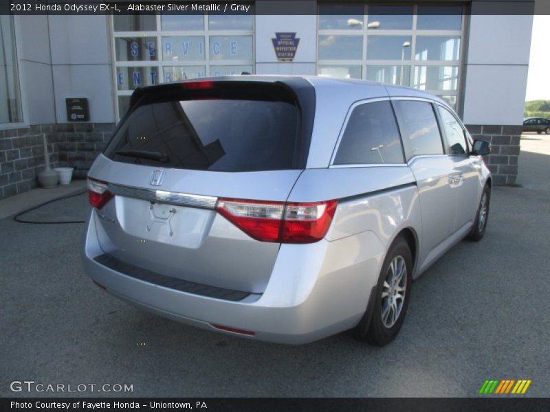 Alabaster Silver Metallic / Gray 2012 Honda Odyssey EX-L