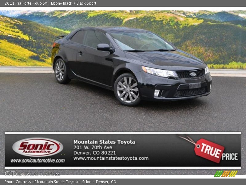 Ebony Black / Black Sport 2011 Kia Forte Koup SX