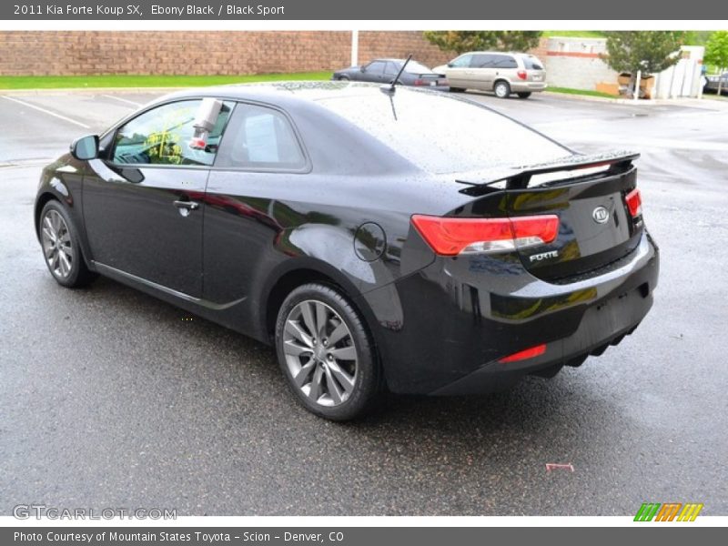 Ebony Black / Black Sport 2011 Kia Forte Koup SX
