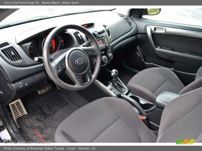 Ebony Black / Black Sport 2011 Kia Forte Koup SX