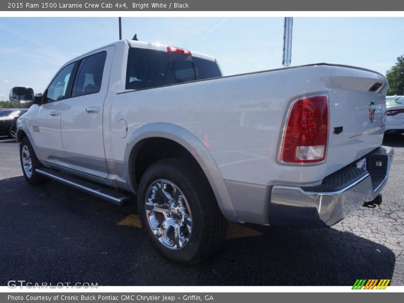 Bright White / Black 2015 Ram 1500 Laramie Crew Cab 4x4