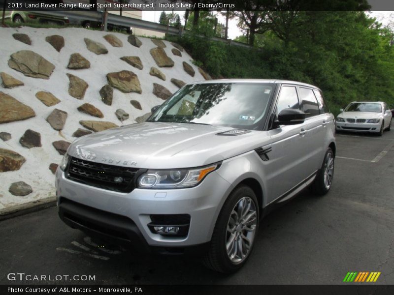 Indus Silver / Ebony/Cirrus 2015 Land Rover Range Rover Sport Supercharged