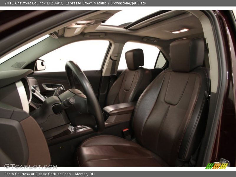 Espresso Brown Metallic / Brownstone/Jet Black 2011 Chevrolet Equinox LTZ AWD