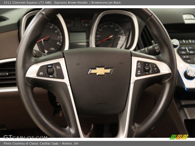 Espresso Brown Metallic / Brownstone/Jet Black 2011 Chevrolet Equinox LTZ AWD