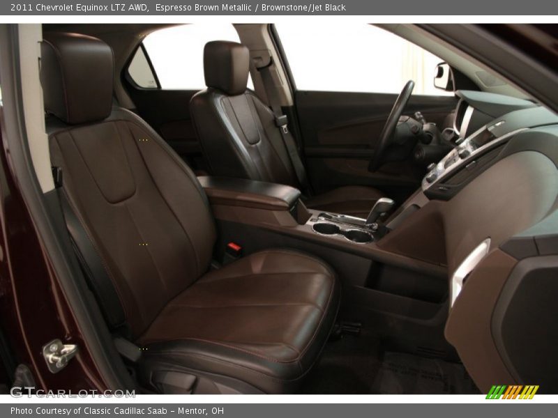 Espresso Brown Metallic / Brownstone/Jet Black 2011 Chevrolet Equinox LTZ AWD