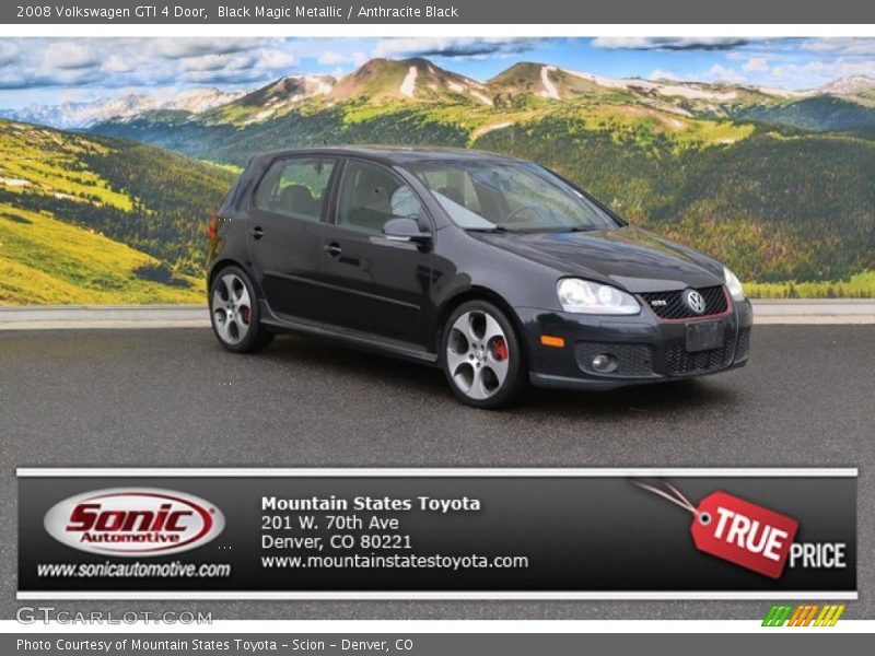 Black Magic Metallic / Anthracite Black 2008 Volkswagen GTI 4 Door