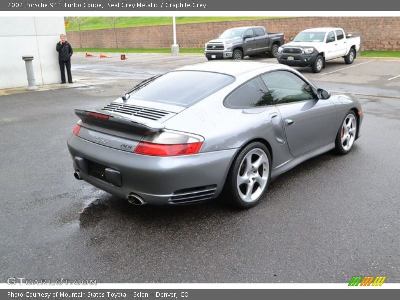 Seal Grey Metallic / Graphite Grey 2002 Porsche 911 Turbo Coupe
