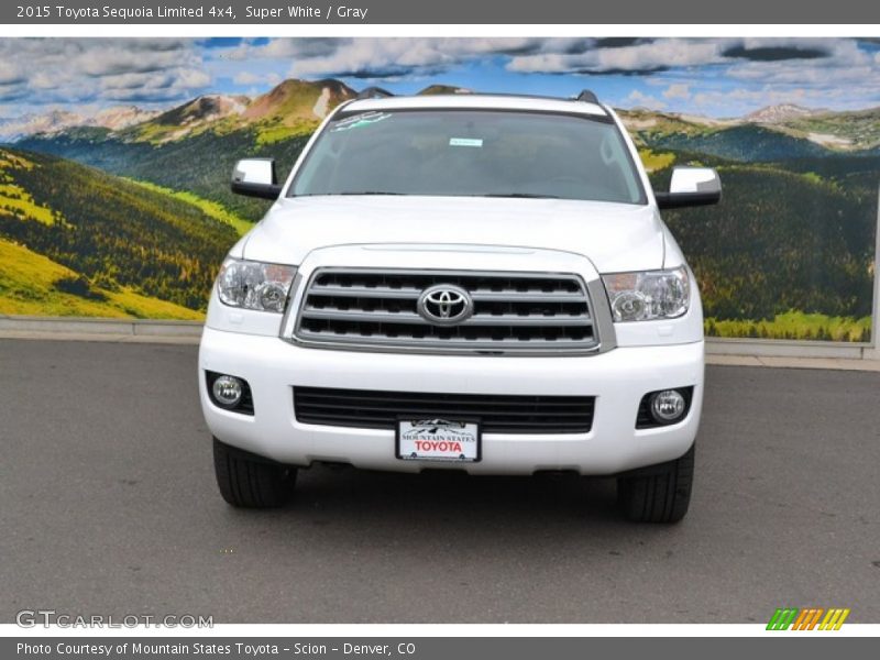 Super White / Gray 2015 Toyota Sequoia Limited 4x4