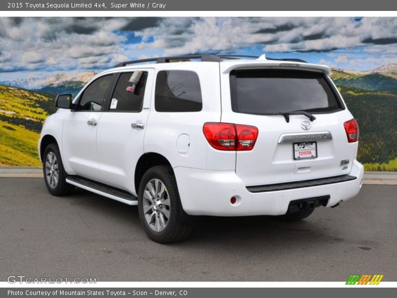 Super White / Gray 2015 Toyota Sequoia Limited 4x4