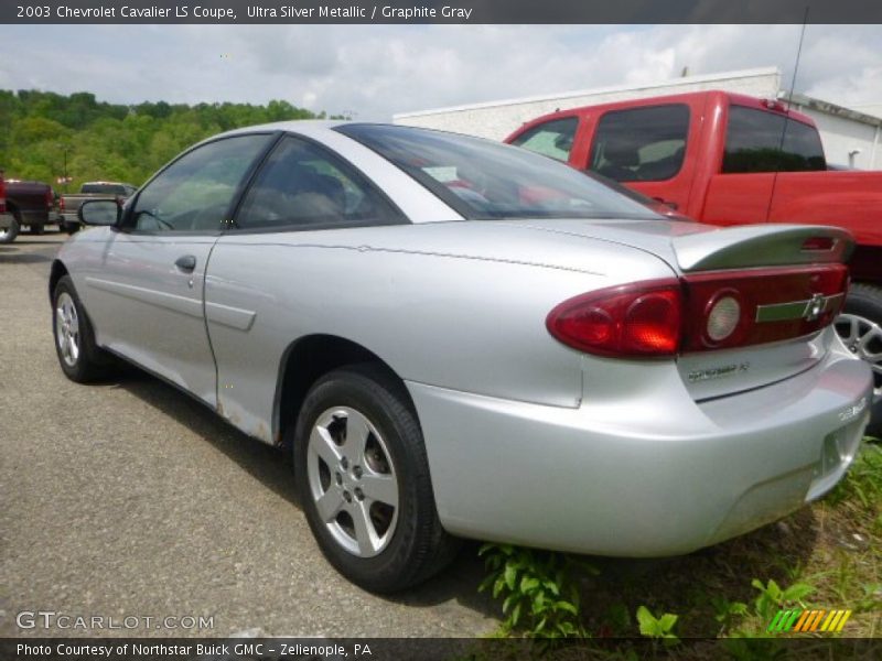 Ultra Silver Metallic / Graphite Gray 2003 Chevrolet Cavalier LS Coupe