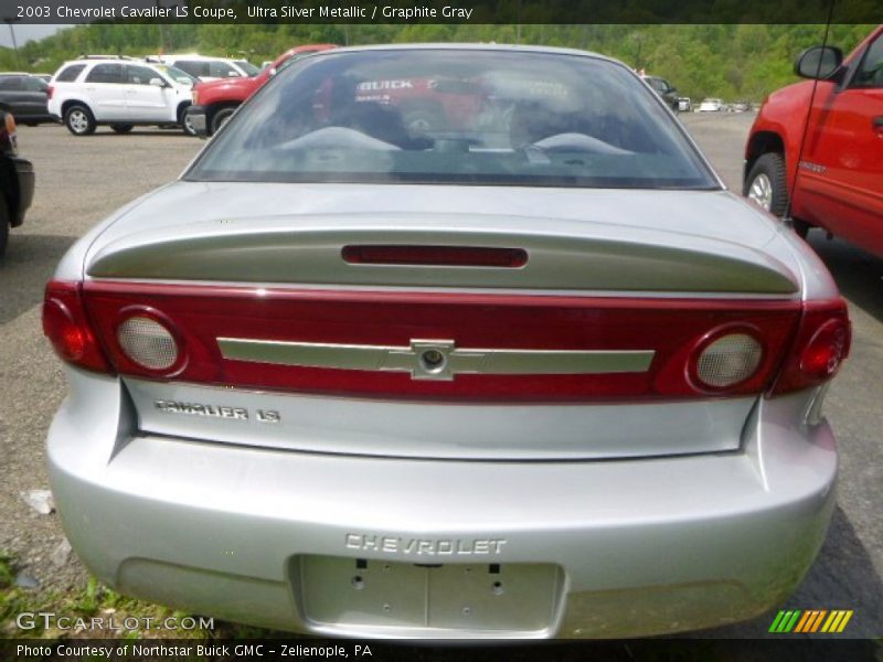 Ultra Silver Metallic / Graphite Gray 2003 Chevrolet Cavalier LS Coupe