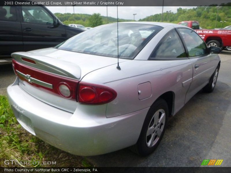 Ultra Silver Metallic / Graphite Gray 2003 Chevrolet Cavalier LS Coupe