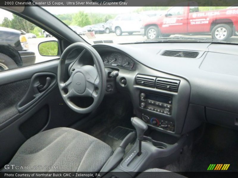 Ultra Silver Metallic / Graphite Gray 2003 Chevrolet Cavalier LS Coupe