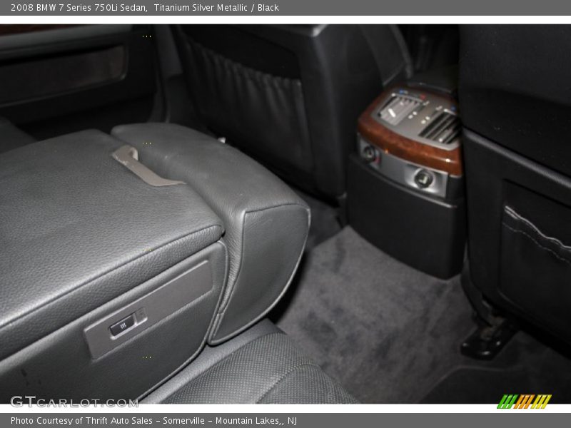 Titanium Silver Metallic / Black 2008 BMW 7 Series 750Li Sedan