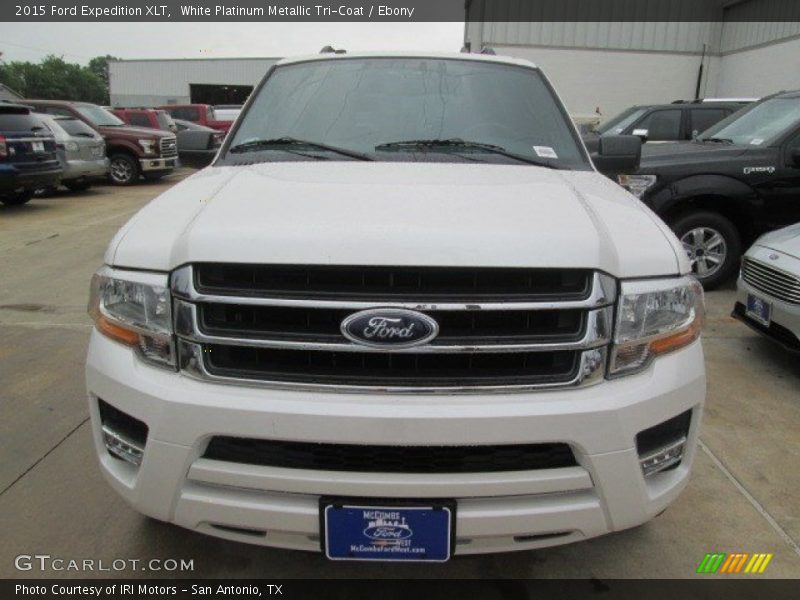 White Platinum Metallic Tri-Coat / Ebony 2015 Ford Expedition XLT