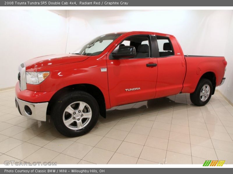 Radiant Red / Graphite Gray 2008 Toyota Tundra SR5 Double Cab 4x4