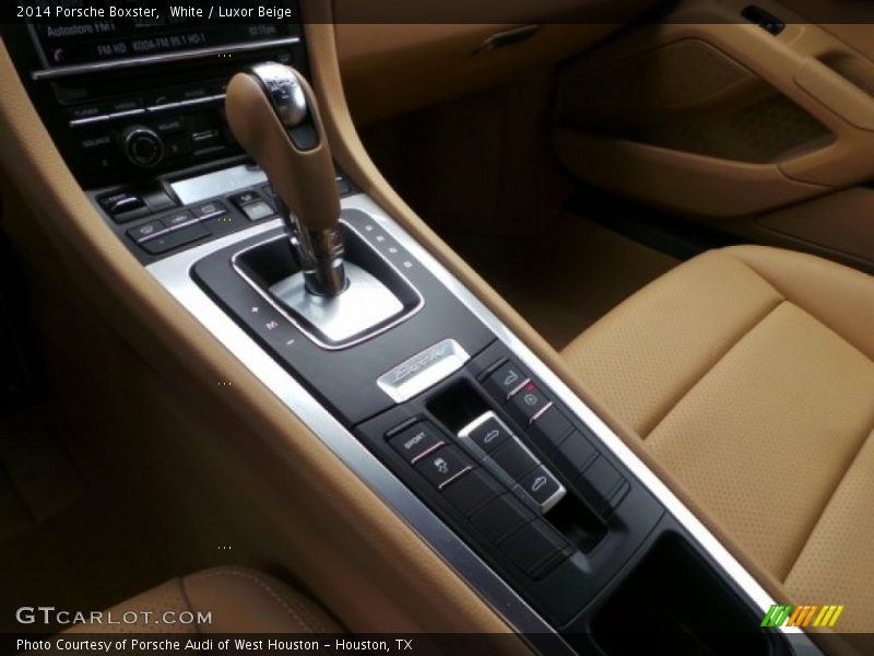 White / Luxor Beige 2014 Porsche Boxster