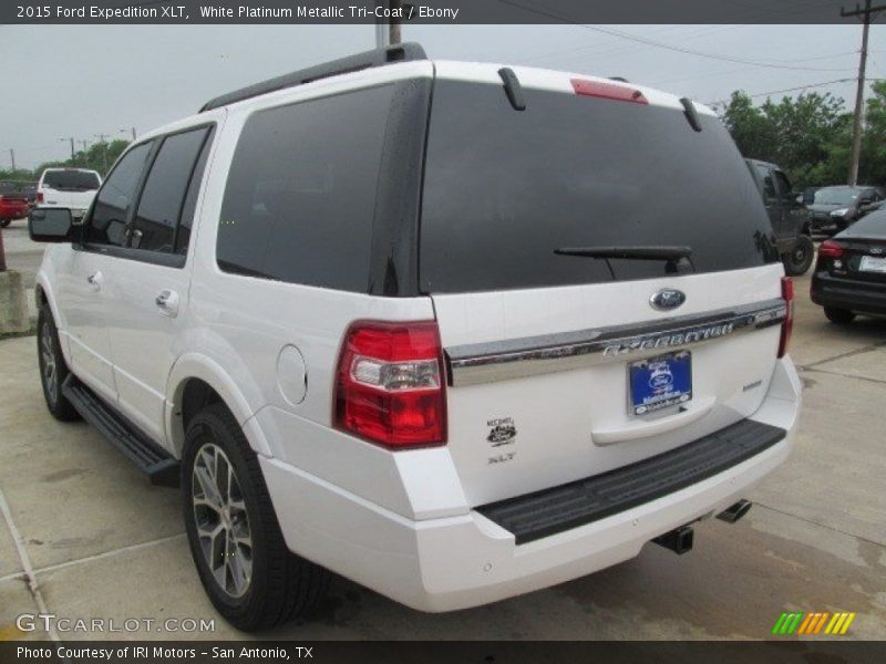 White Platinum Metallic Tri-Coat / Ebony 2015 Ford Expedition XLT