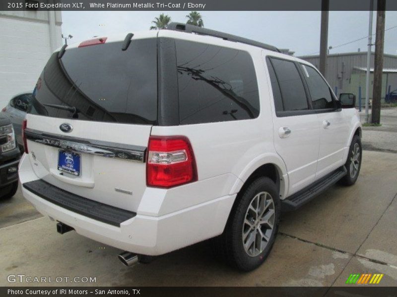 White Platinum Metallic Tri-Coat / Ebony 2015 Ford Expedition XLT