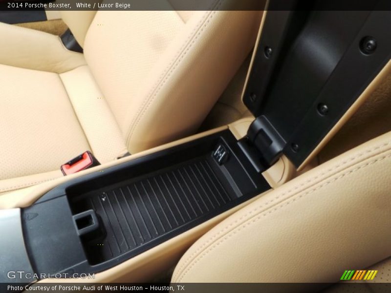 White / Luxor Beige 2014 Porsche Boxster