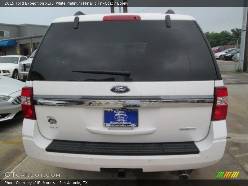 White Platinum Metallic Tri-Coat / Ebony 2015 Ford Expedition XLT