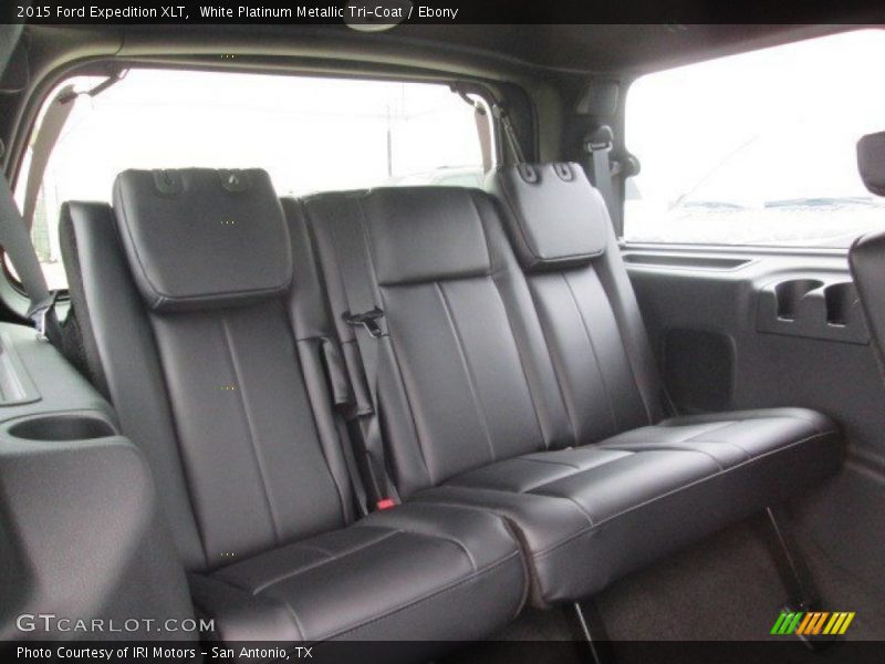 White Platinum Metallic Tri-Coat / Ebony 2015 Ford Expedition XLT