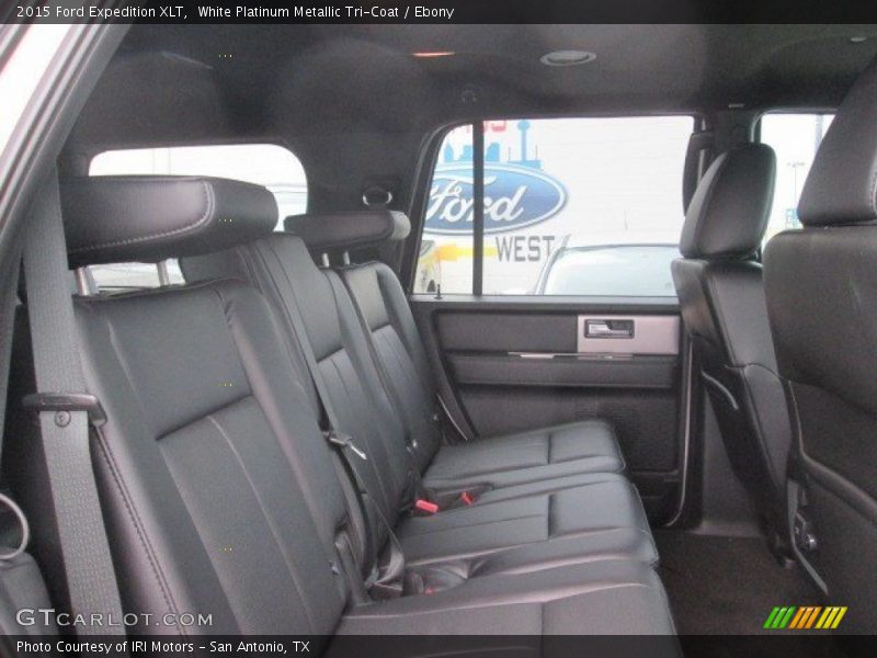 White Platinum Metallic Tri-Coat / Ebony 2015 Ford Expedition XLT