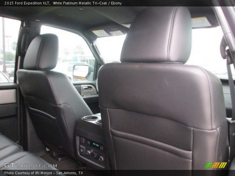 White Platinum Metallic Tri-Coat / Ebony 2015 Ford Expedition XLT