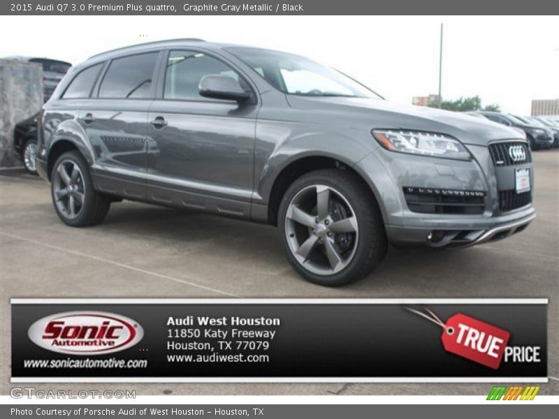 Graphite Gray Metallic / Black 2015 Audi Q7 3.0 Premium Plus quattro