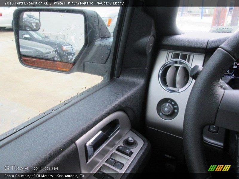 White Platinum Metallic Tri-Coat / Ebony 2015 Ford Expedition XLT