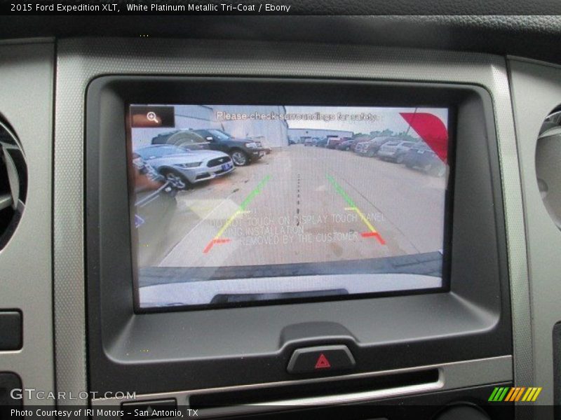 White Platinum Metallic Tri-Coat / Ebony 2015 Ford Expedition XLT