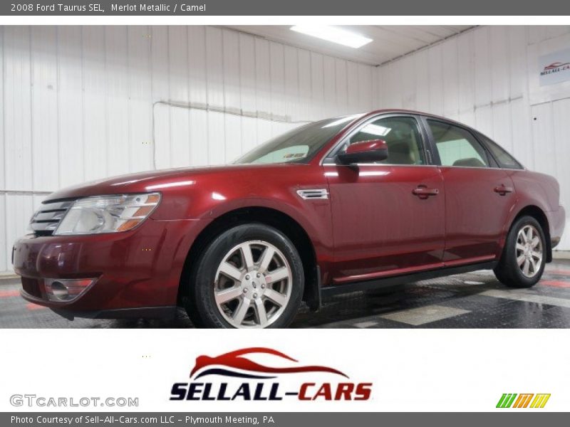 Merlot Metallic / Camel 2008 Ford Taurus SEL