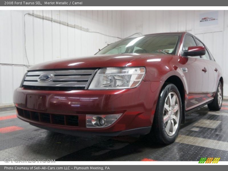 Merlot Metallic / Camel 2008 Ford Taurus SEL