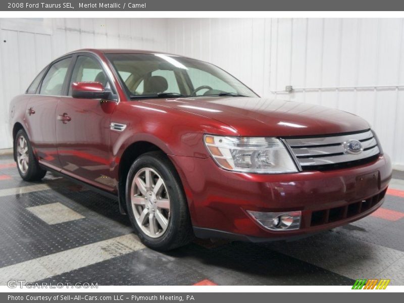 Merlot Metallic / Camel 2008 Ford Taurus SEL