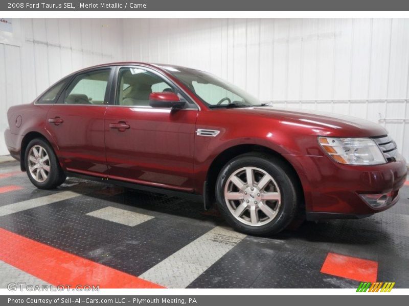 Merlot Metallic / Camel 2008 Ford Taurus SEL