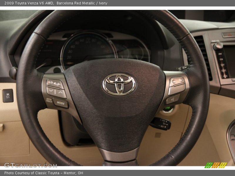 Barcelona Red Metallic / Ivory 2009 Toyota Venza V6 AWD