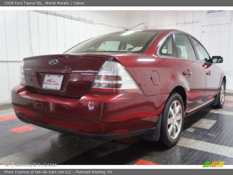 Merlot Metallic / Camel 2008 Ford Taurus SEL